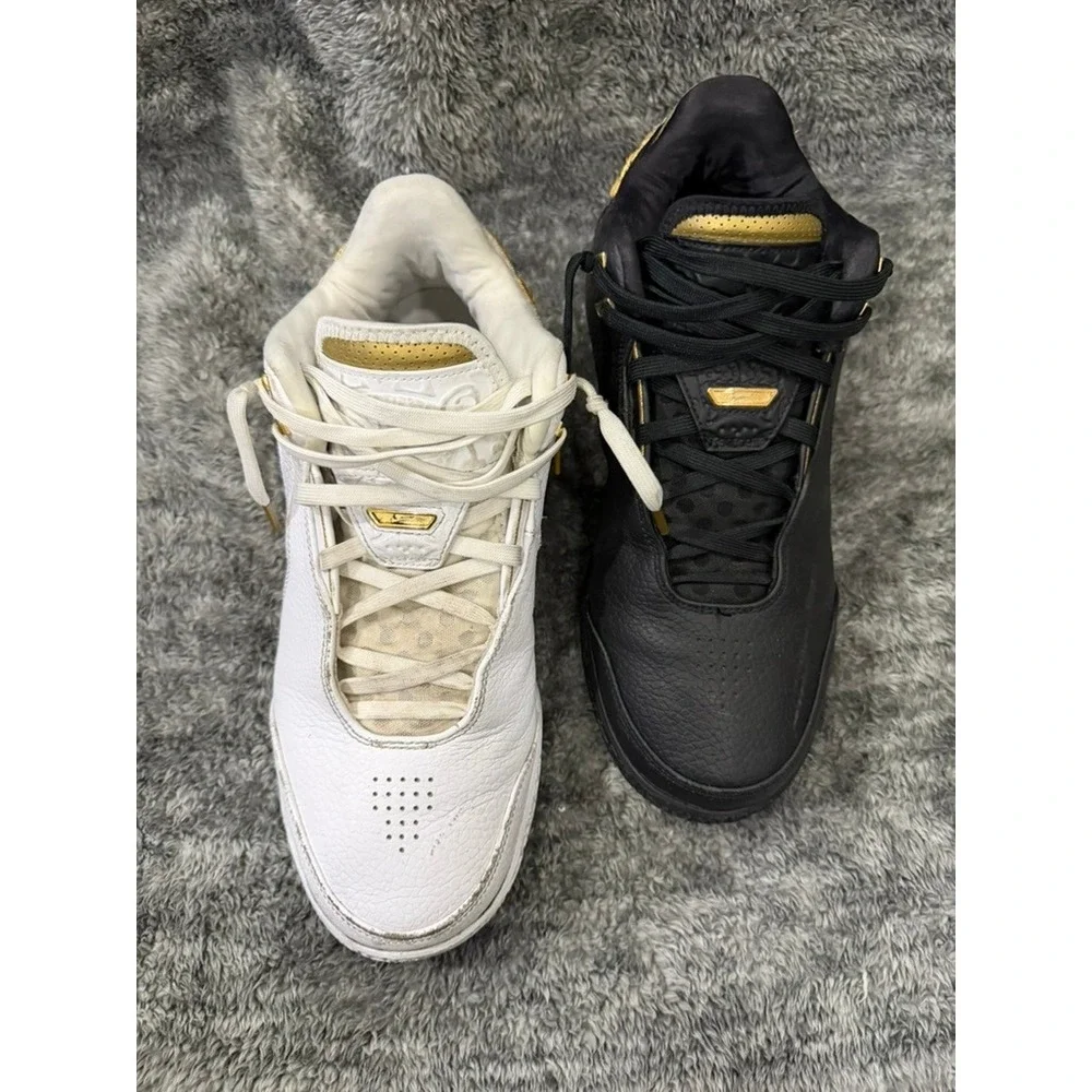 Nike LeBron Witness 8 Equality Basketball Shoes White Black Gold FJ1566-103 11.5